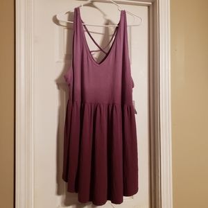 Purple Dip Dye Babydoll Tank